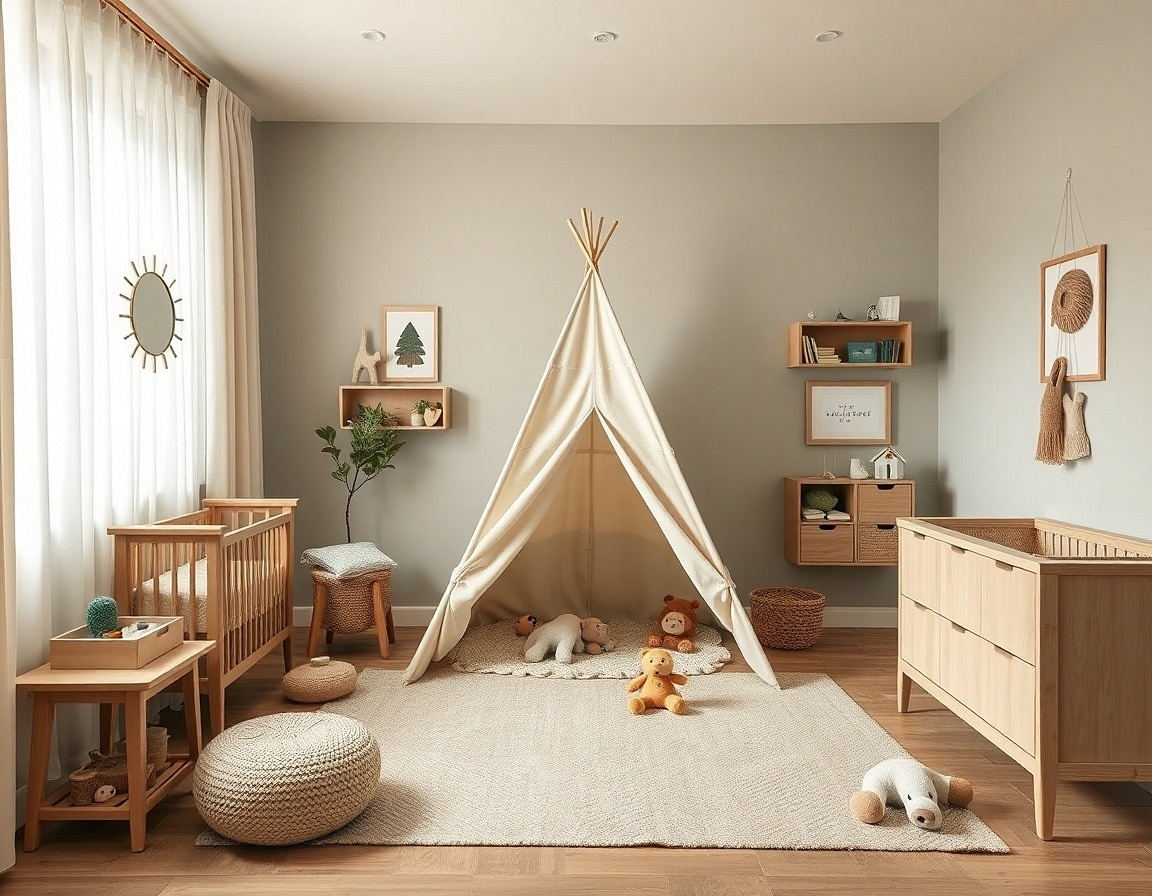 S teepee bude dětský pokojíček modernější